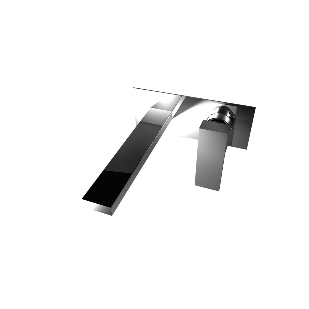 BONGIO PROJECT LINE Washbasin mixer with spout 220 mm and plate
