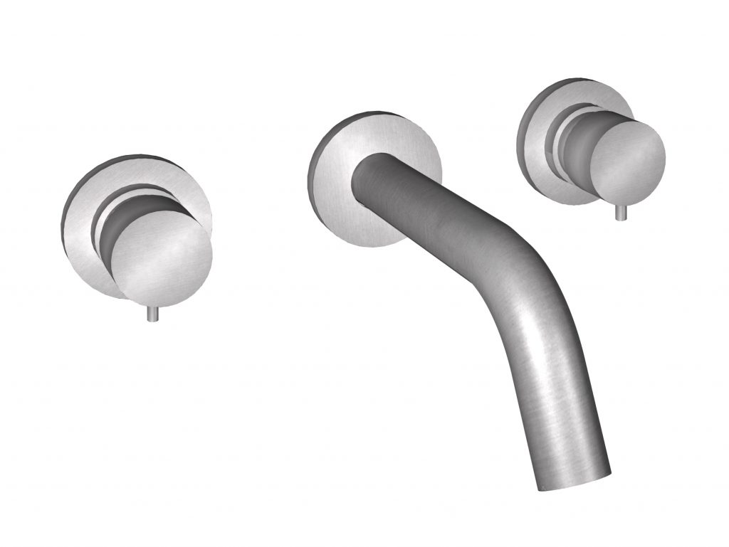 BONGIO T2020BASIC 3-hole washbasin mixer and 232 mm spout