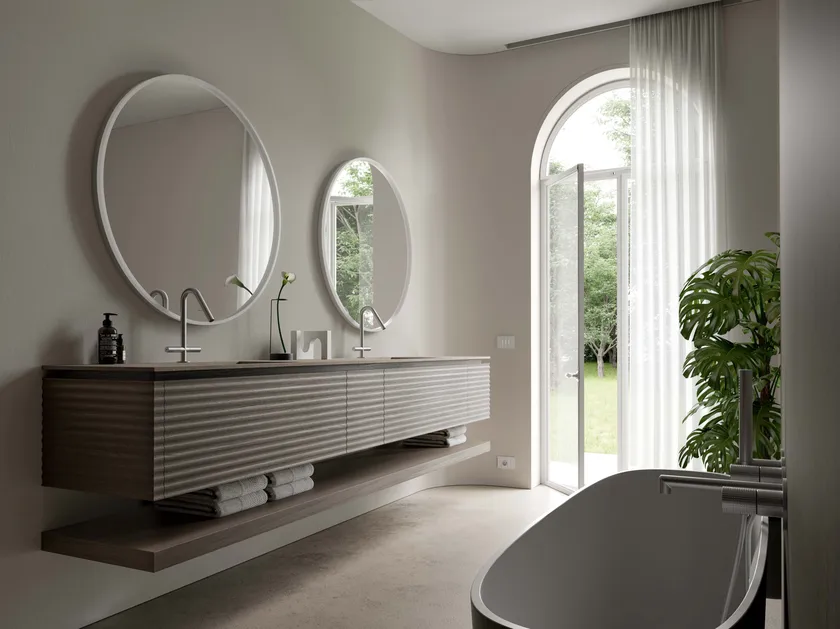 IDEA DOLCEVITA KIT 07 BATHROOM CABINET (SMOKE OAK)