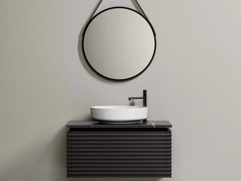 IDEA DOLCEVITA KIT 13 BATHROOM CABINET (MATT BLACK LACQUERED)