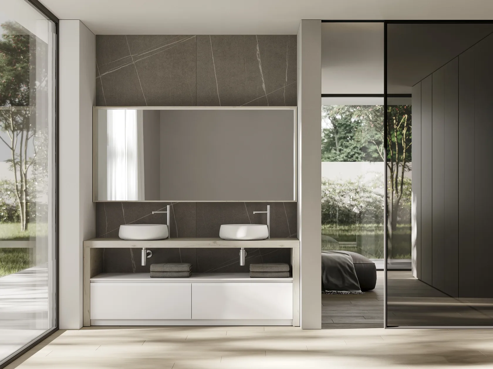 IDEA NYU KIT 18 BATHROOM CABINET (MAT WHITE LACQUERED) OPACO)