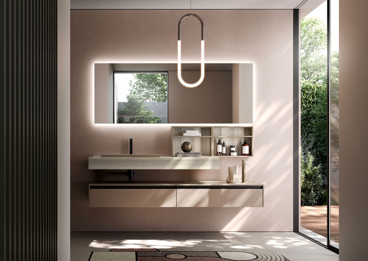 IDEA SENSE KIT 10 BATHROOM CABINET (MAT BISCUIT LACQUERED)