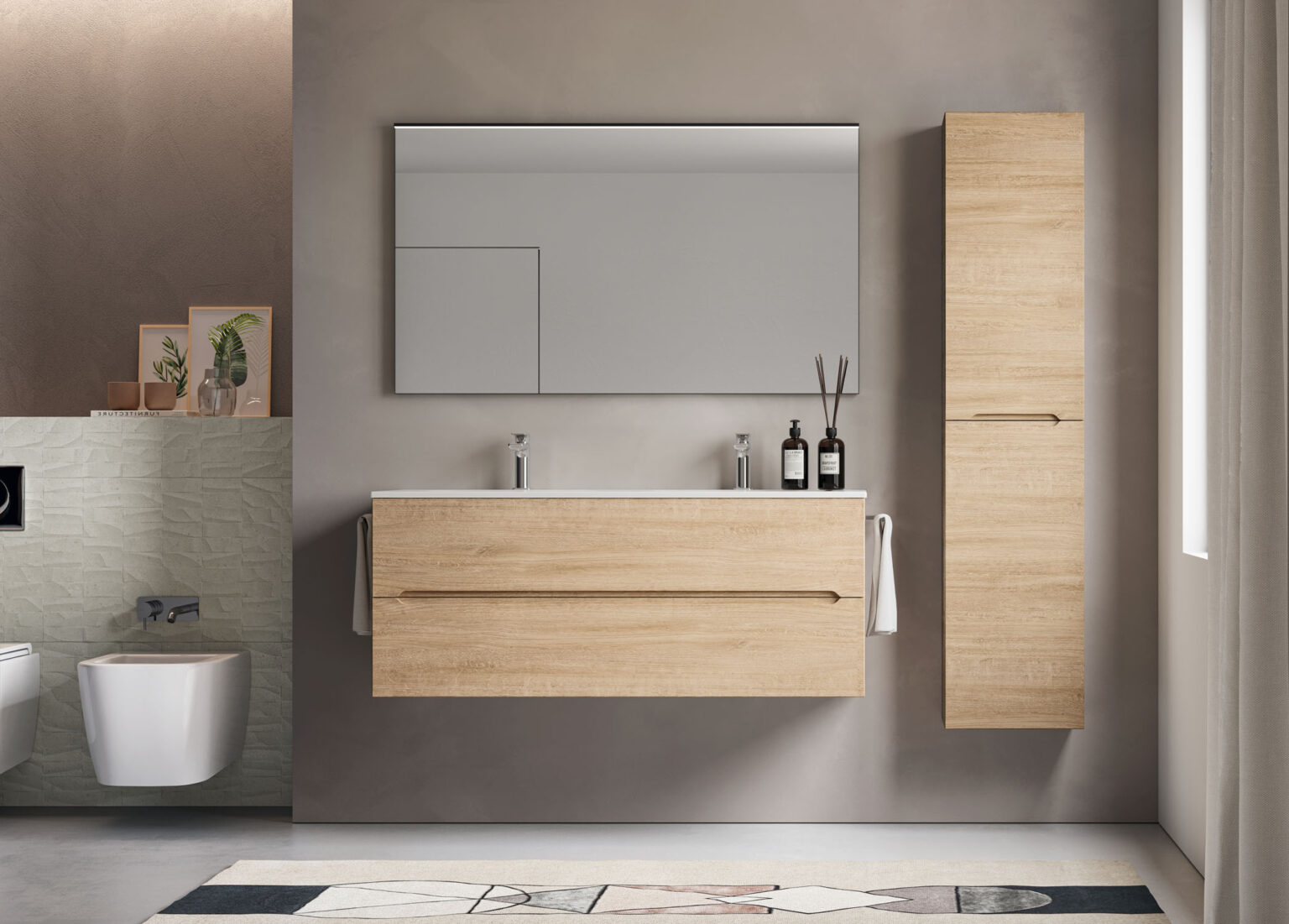 IDEA SMYLE KIT 02 BATHROOM CABINET (POLYMER ESSENCE)