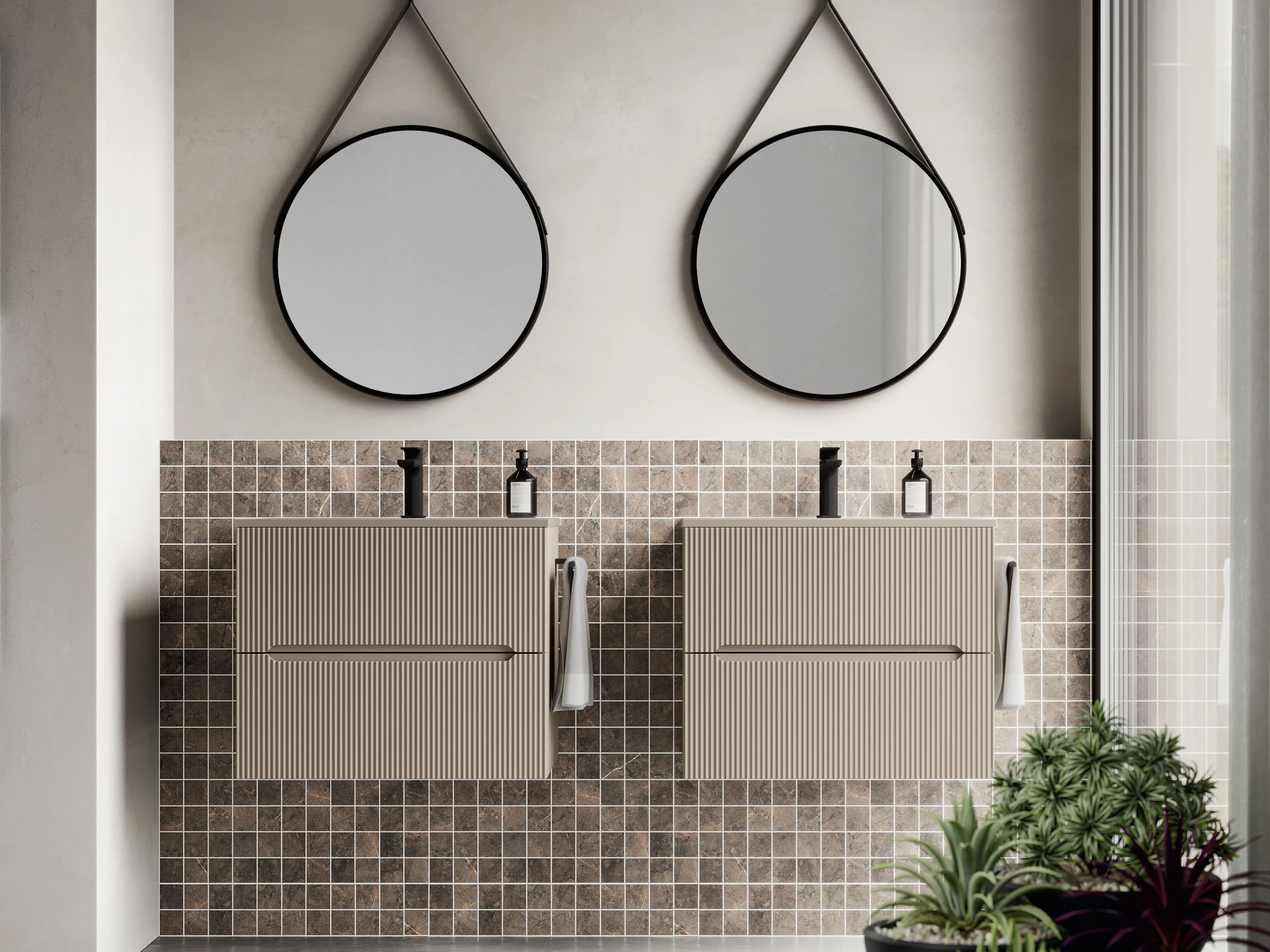 IDEA SMYLE KIT 08 BATHROOM CABINET (OPAQUE POLYMER)