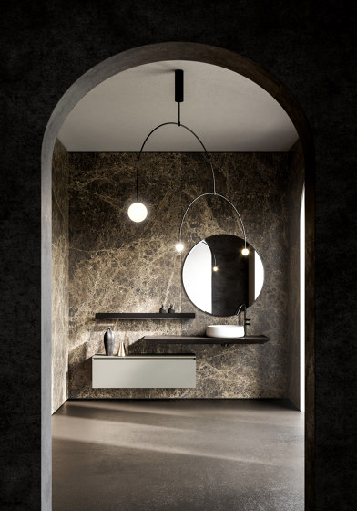 IDEA CUBIK KIT #1 BATHROOM CABINET (MAT STONE GREY)