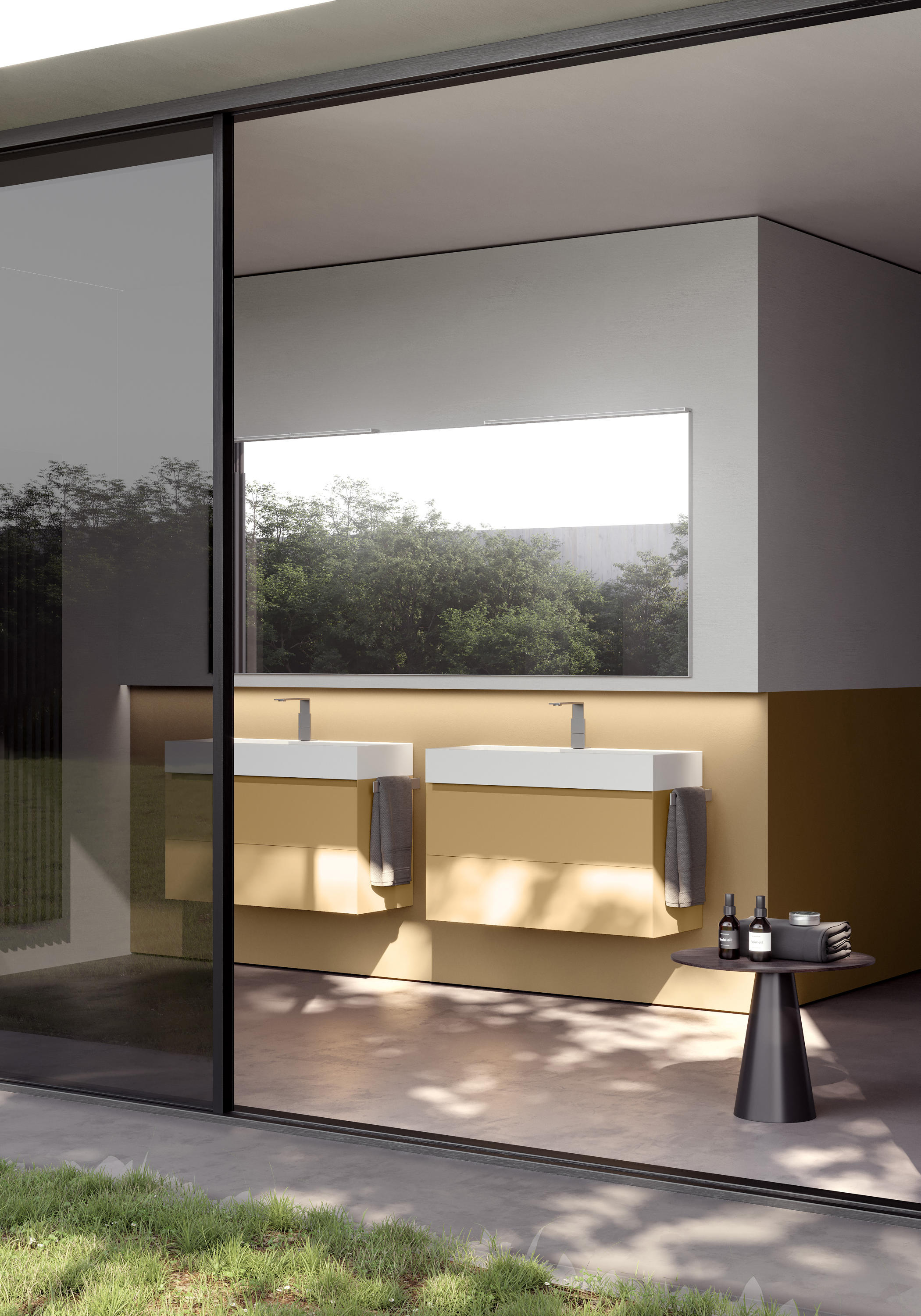 IDEA CUBIK KIT #20 BATHROOM CABINET (MALT MATT LACQUERED)