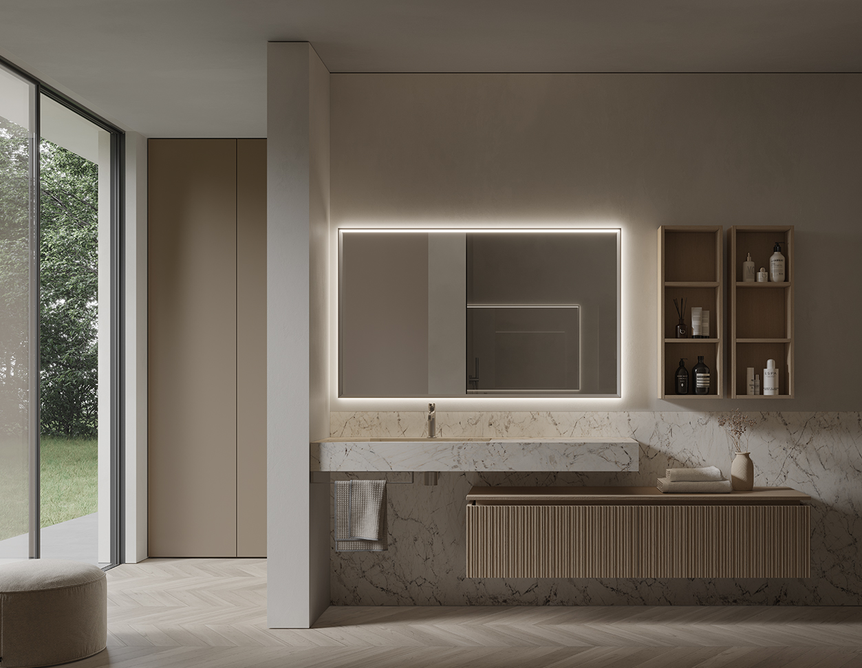 IDEA VIACONDOTTI 06 BATHROOM CABINET (BLEACHED OAK)