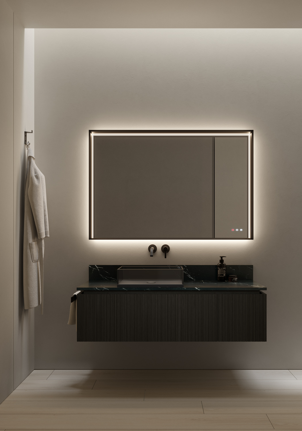 IDEA VIACONDOTTI 07 BATHROOM CABINET (BLACK OAK)