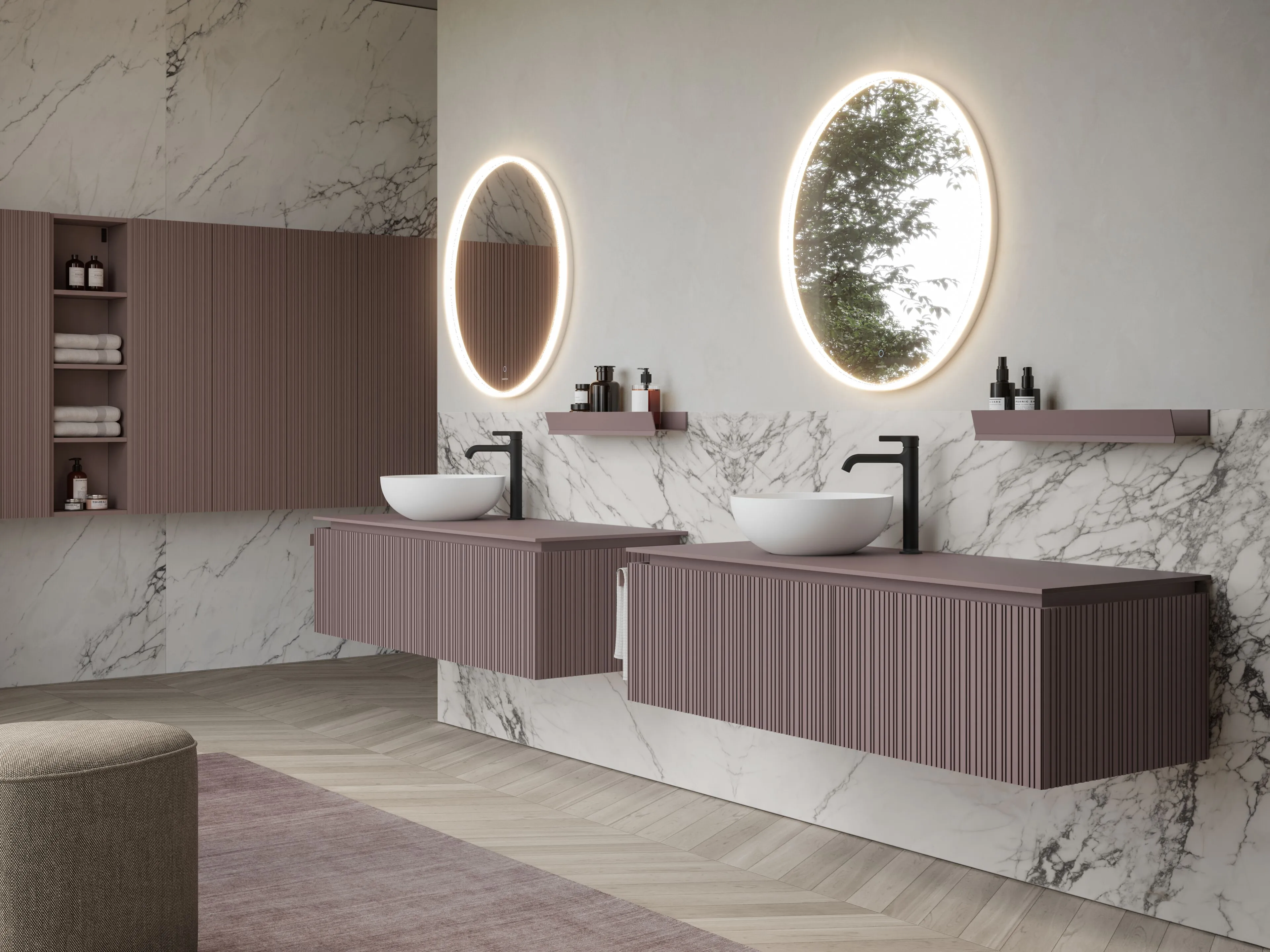 IDEA VIACONDOTTI 08 BATHROOM CABINET (BLACK OAK)
