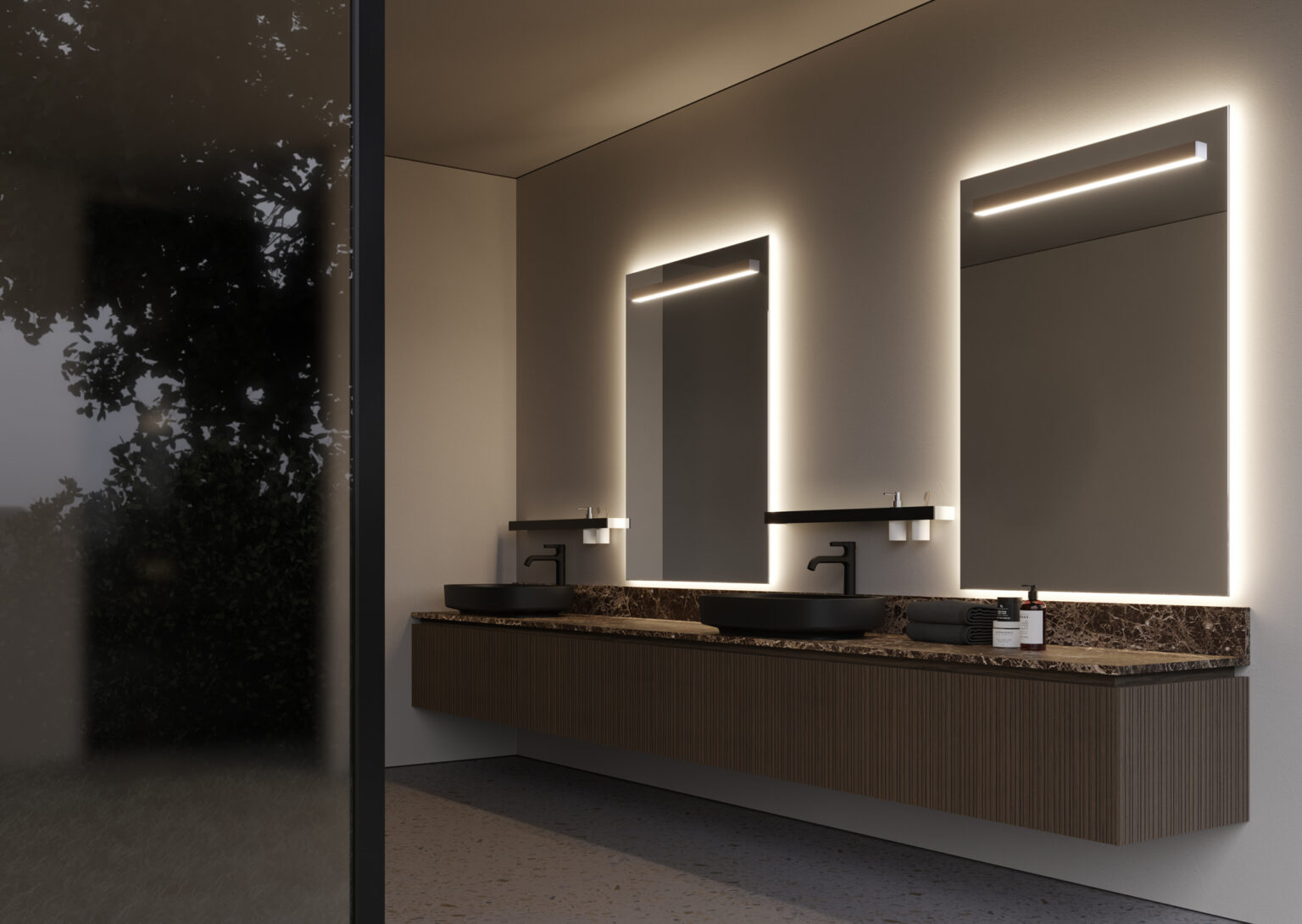 IDEA VIACONDOTTI 09 BATHROOM CABINET (BLACK OAK)