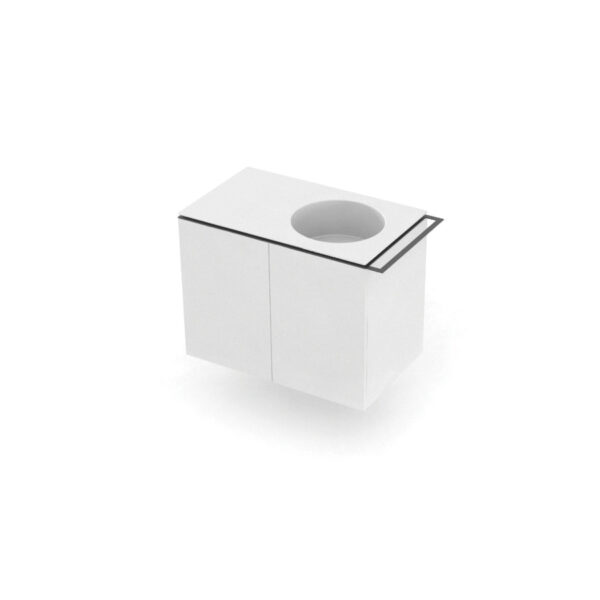 COLAVENE REGOLO CABINET 86x48x h62 BATH Dx W/TOWEL RACK Dx and WITHOUT INTERNAL SHELF