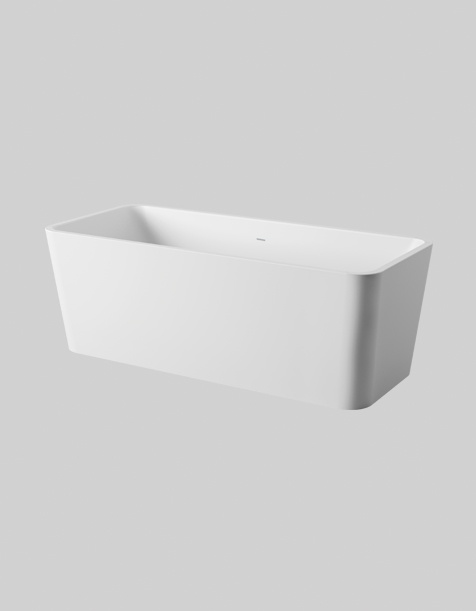 THE.ARTCERAM SQUARE FREESTANDING BATHTUB 180X80 IN LIVINGTEC