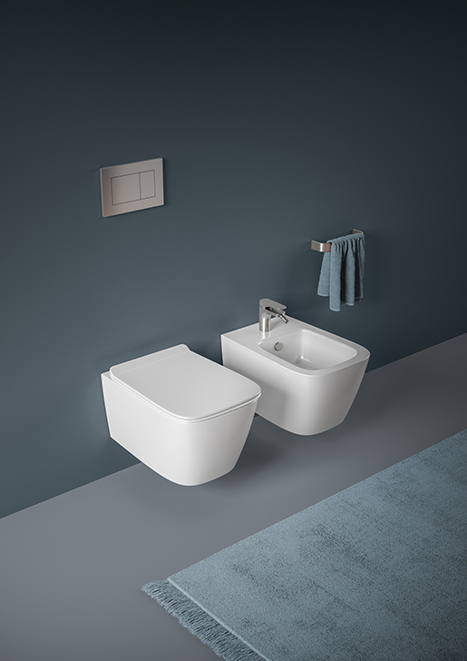 THE.ARTCERAM A16 MINI with WC WALL-HUNG kit - WC WALL-HUNG BIDET