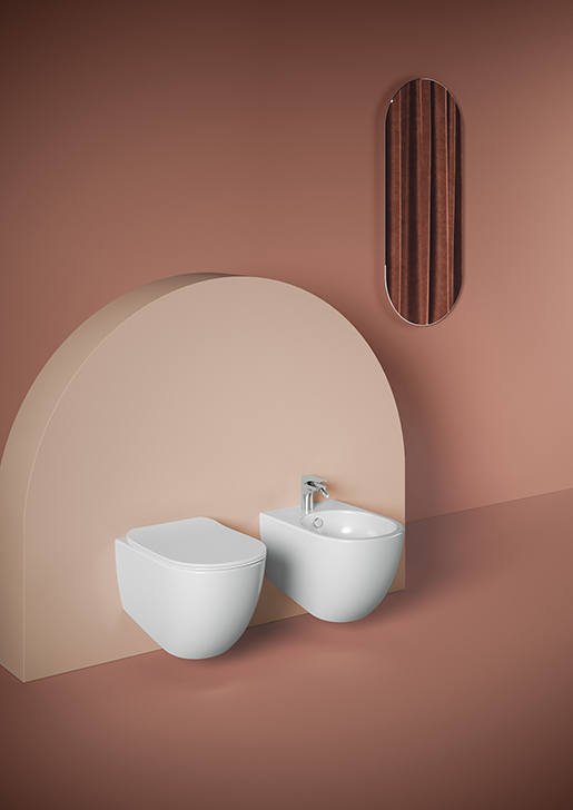 THE.ARTCERAM FILE 2.0 with WC WALL-HUNG - WC WALL-HUNG BIDET kit