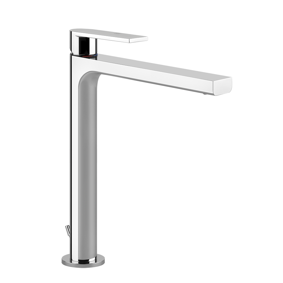 GESSI High basin mixer with drain with flexible connection hoses