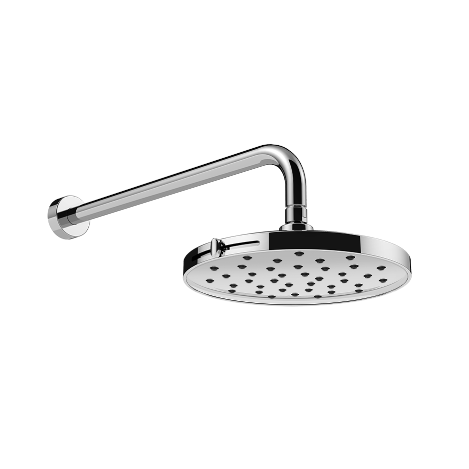 GESSI Adjustable anti-limescale wall shower head with two functions. Rain/Mist