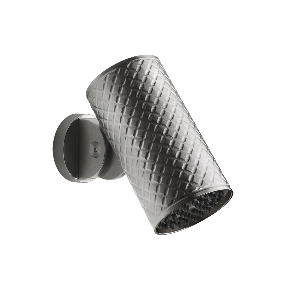 GESSI INTRECCIO adjustable wall-mounted anti-limescale shower head. Rain function.