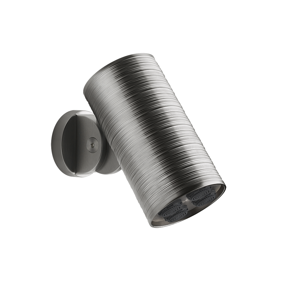 GESSI TRAME adjustable wall-mounted anti-limescale shower head. Multi-spray function