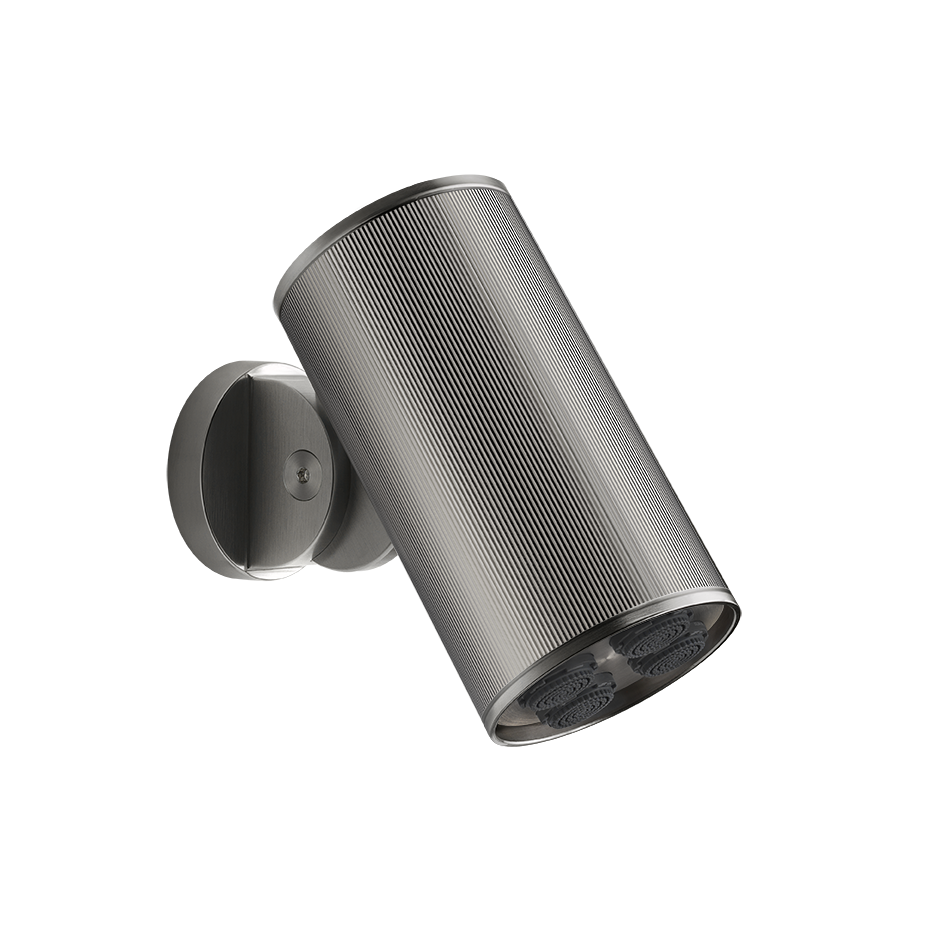 GESSI RIGATO adjustable wall-mounted anti-limescale shower head. Multy-spray function