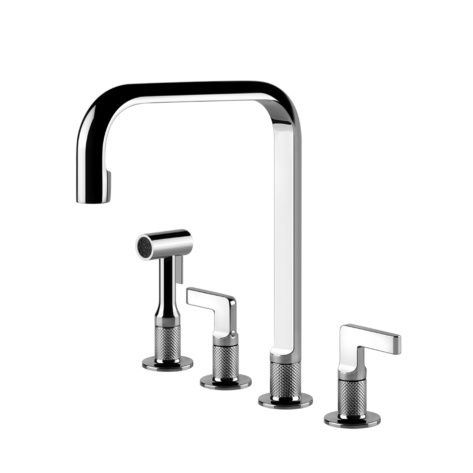 GESSI INCISO Swivel sink group with single-jet shower