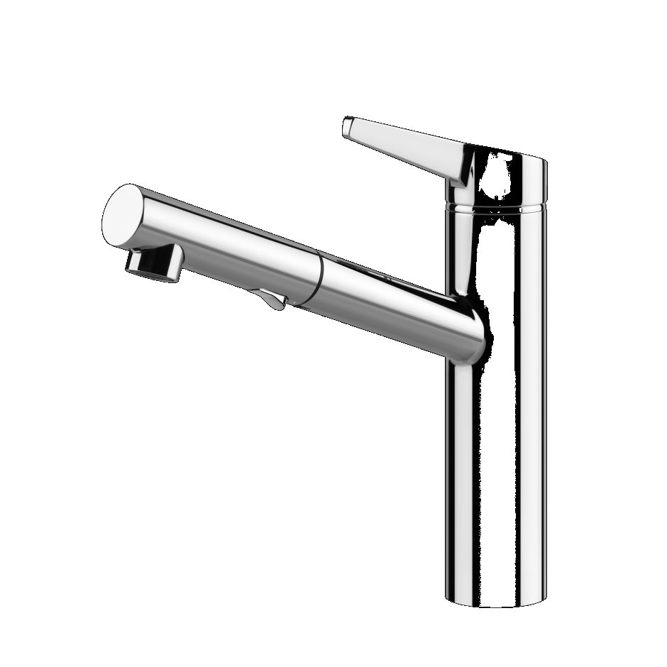 GESSI THALIUM Single-lever sink mixer tap, swivel with double-jet shower head