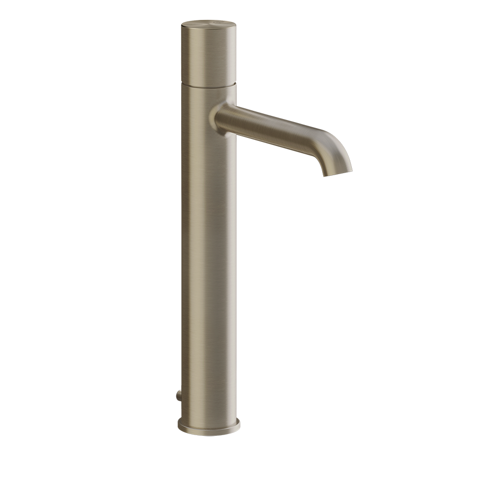 GESSI High basin mixer with waste and flexible connection hoses.