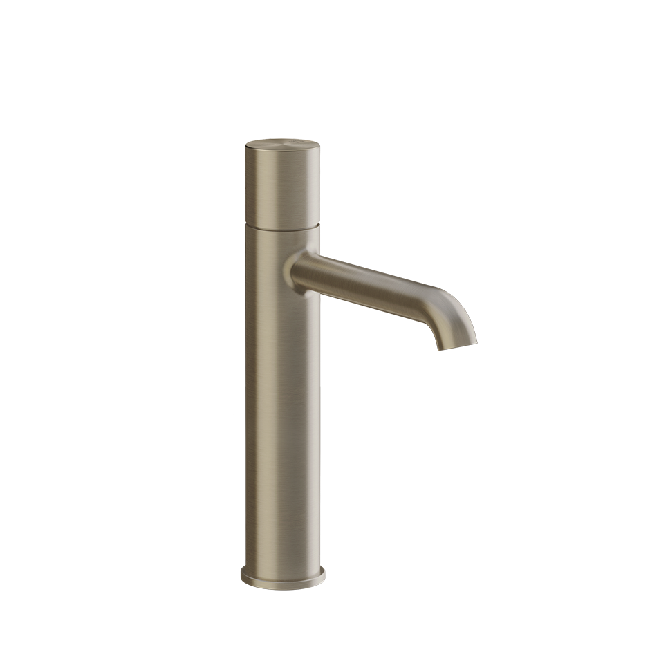 GESSI Medium basin mixer without waste with flexible connection hoses.