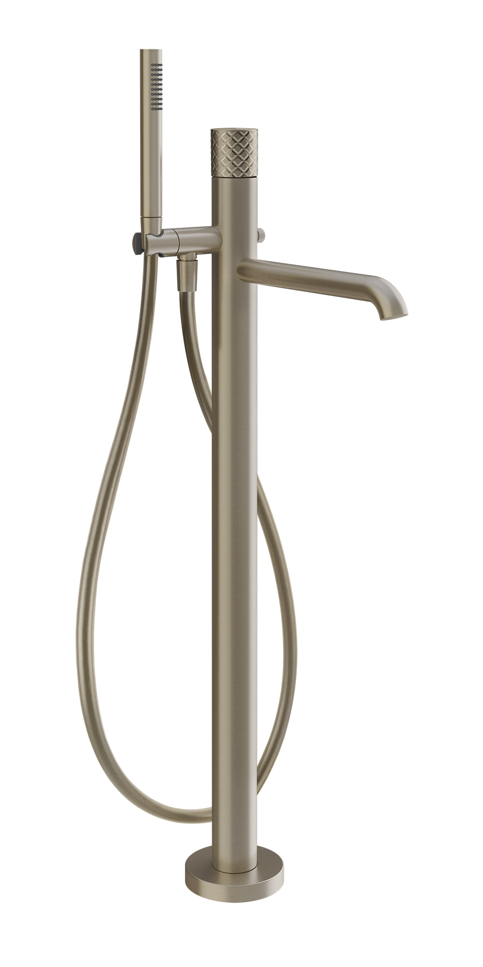 GESSI External part of floor-standing bath mixer with automatic diverter. INTRECCIO