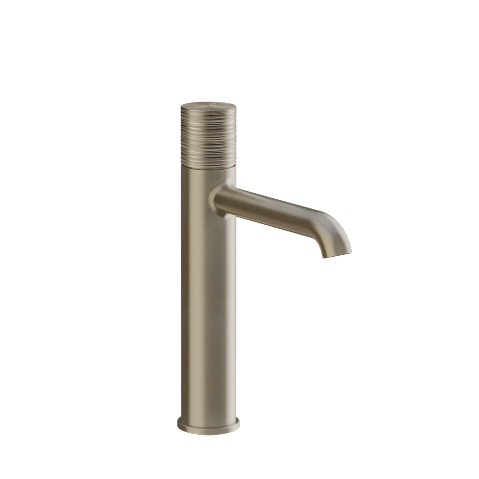 GESSI Medium basin mixer without waste with flexible connection hoses. TRAME