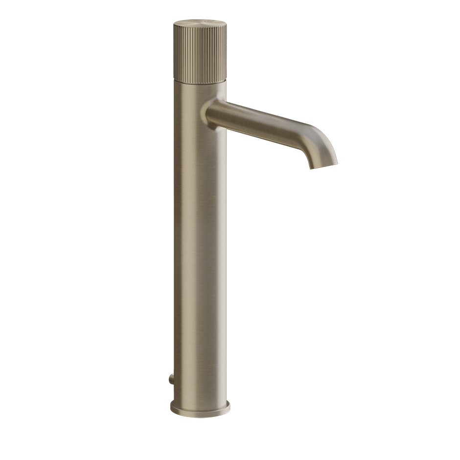 GESSI High basin mixer with waste and flexible connection hoses. RIGATO
