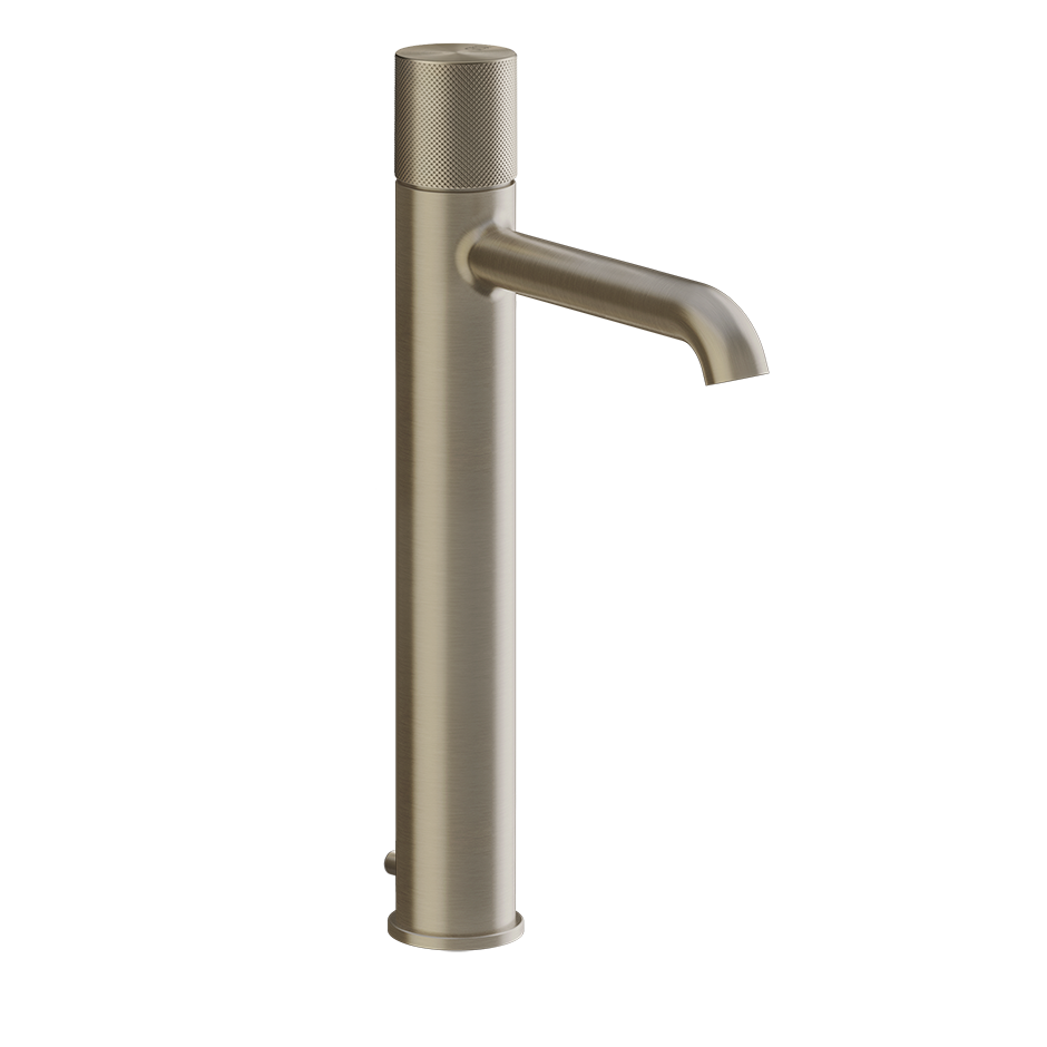GESSI High basin mixer with waste and flexible connection hoses. DIAMANTATO