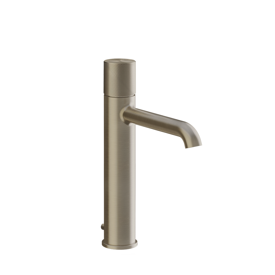 GESSI Medium basin mixer with waste and flexible connection hoses. DIAMANTATO