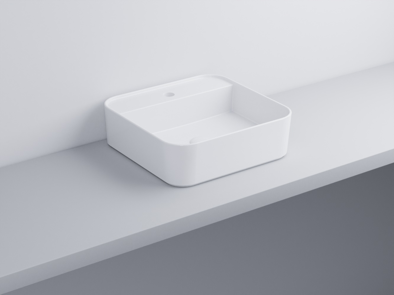 CIELO WASHBASIN SQUARE SINGLE HOLE/3 HOLES