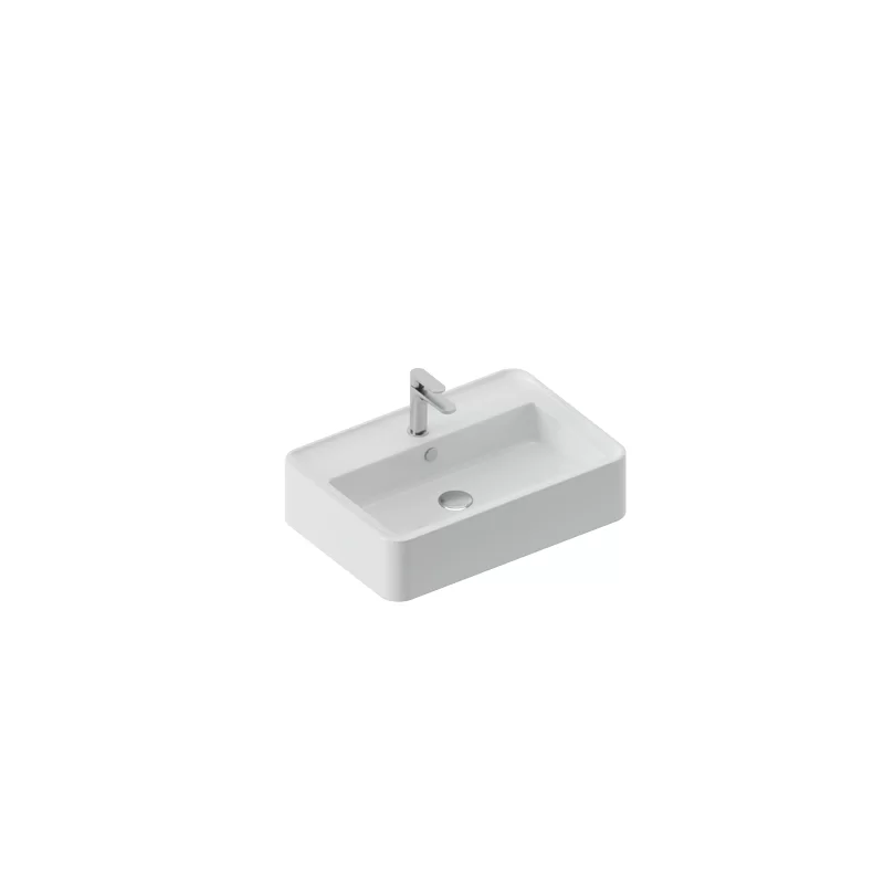 THE.ARTCERAM RODOLFO WASHBASIN 50X45 WALL-MOUNTED / COUNTERTOP / SANIGLAZE