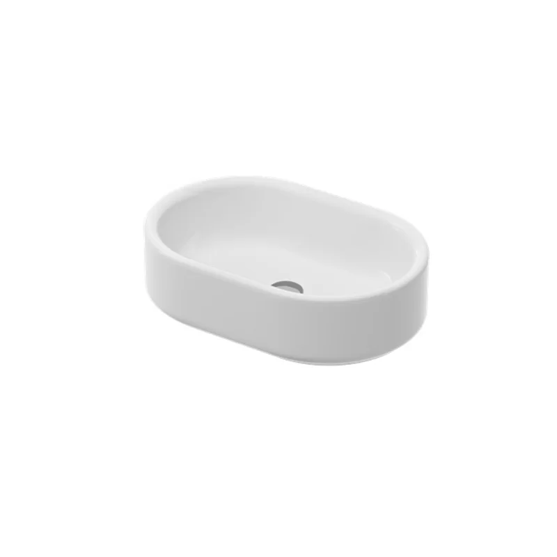 THE.ARTCERAM WONDER 55 COUNTERTOP WASHBASIN WITHOUT TAP HOLE / SANIGLAZE