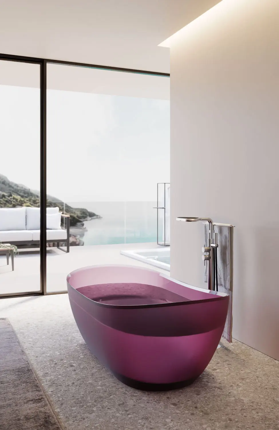 DISENIA basin HABE 173×84.5x59,5 cm SATINATA