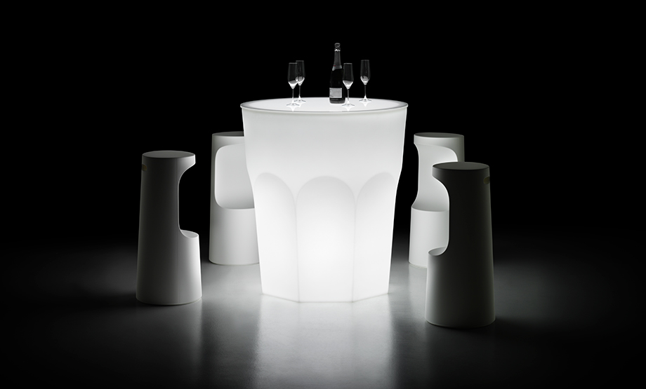 PLUST TABLE CUBALIBRE LIGHT METACRILATO CM.90