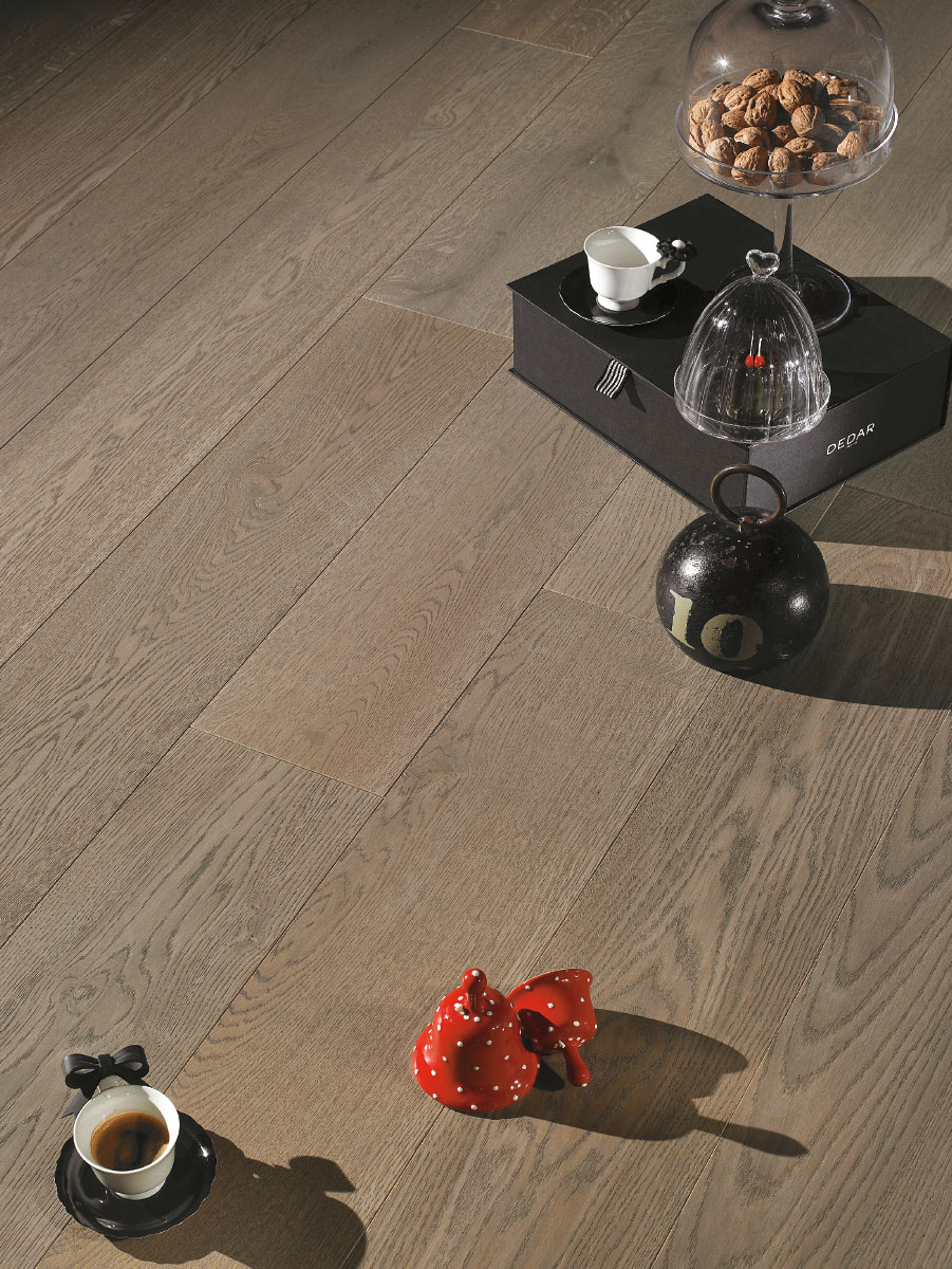 ORIGINAL PARQUET 3 Formati Rovere 'Rustica' Fumo di Londra Light mm 15x190x1700