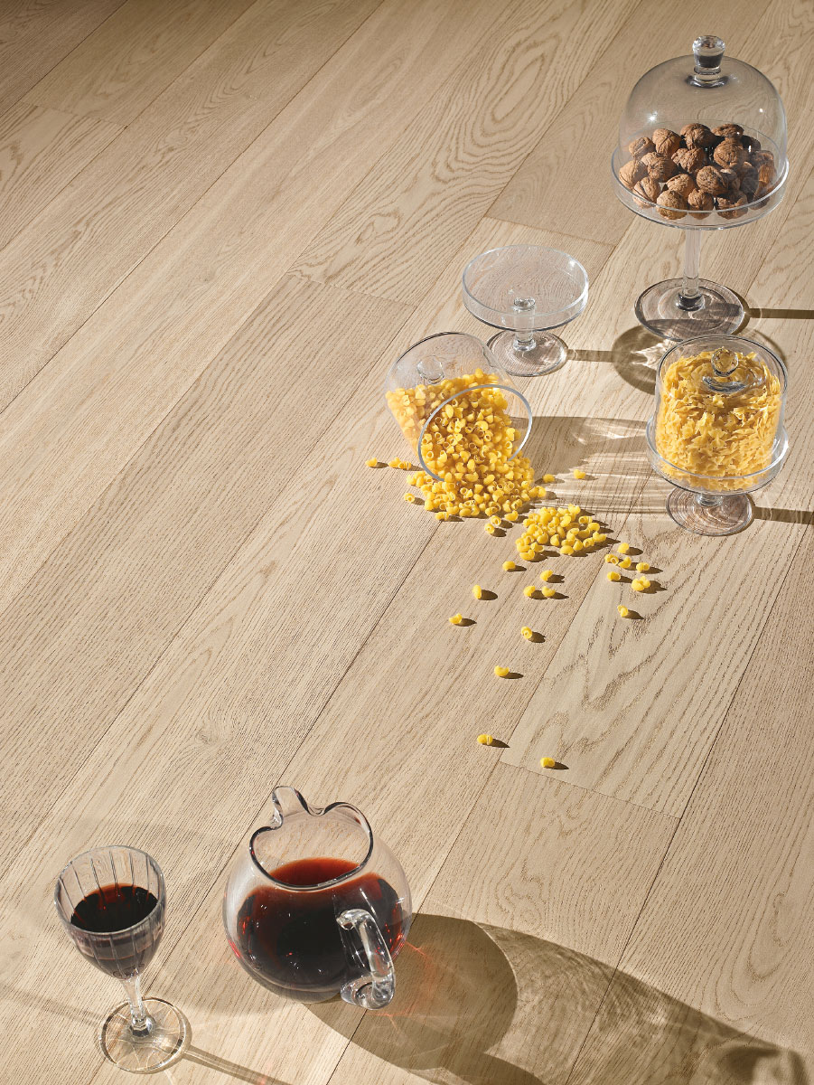 ORIGINAL PARQUET 3 Formati Rovere 'Rustica'Naturalizzato Neutro mm 15x110x1900