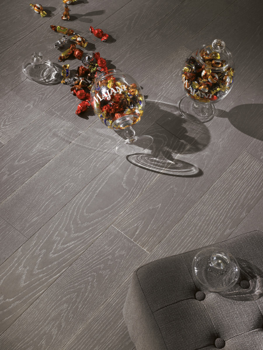 ORIGINAL PARQUET 3 Formati Rovere 'Rustica'Fumo di Londra mm 15x110x1900