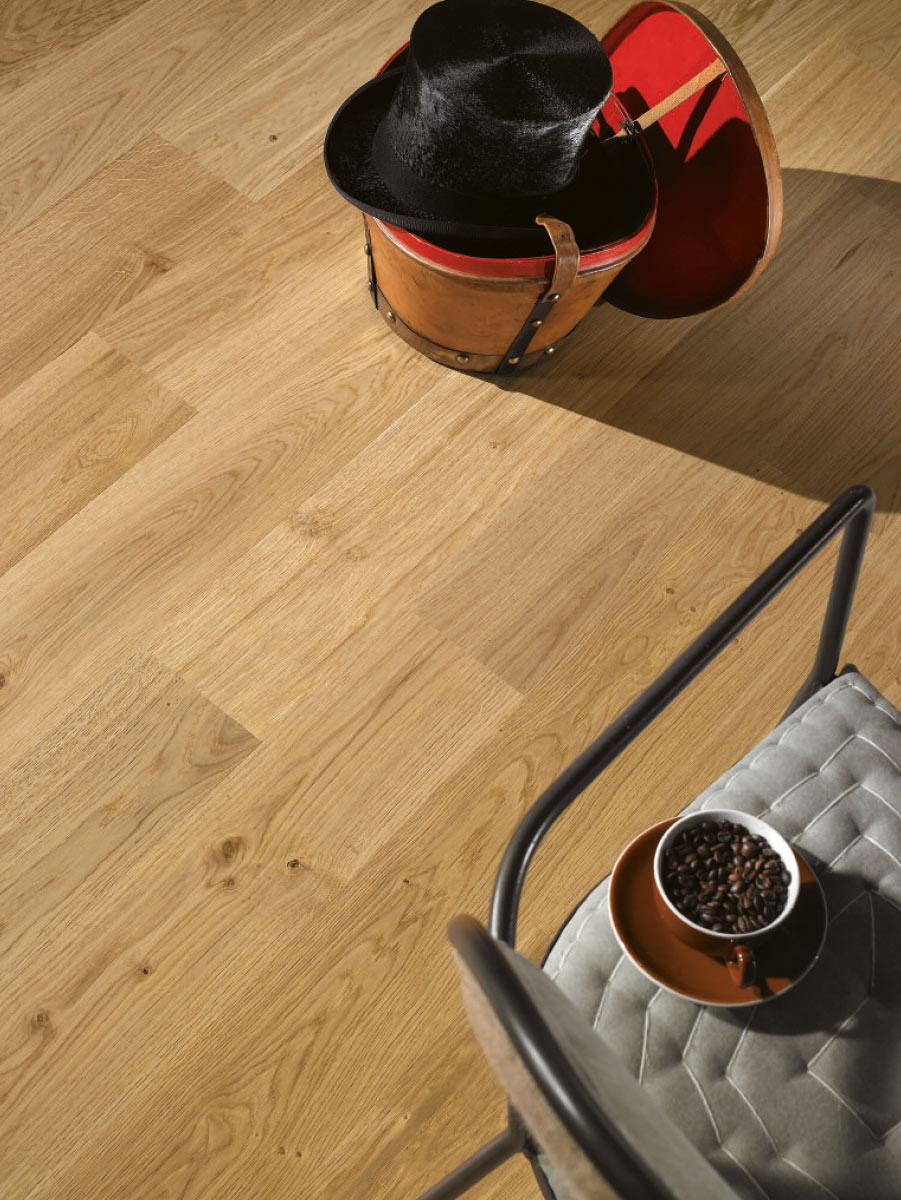 ORIGINAL PARQUET MINIBUSINESS ROVERE CREMA '□' mm 10x150x1200