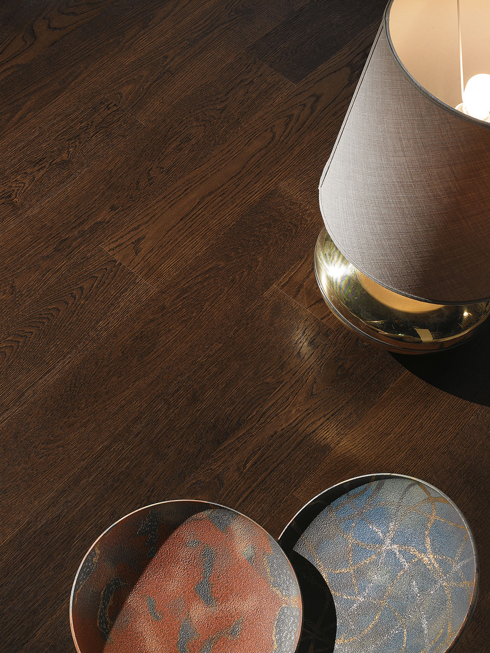 ORIGINAL PARQUET MINIBUSINESS ROVERE NOCE DARK '□' MM 10x150x800
