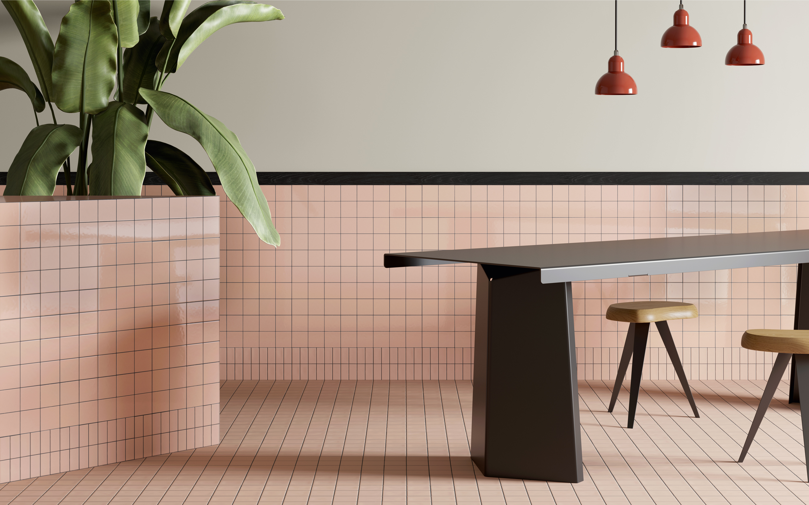 MUTINA DIN ROSE GLOSSY 15x15