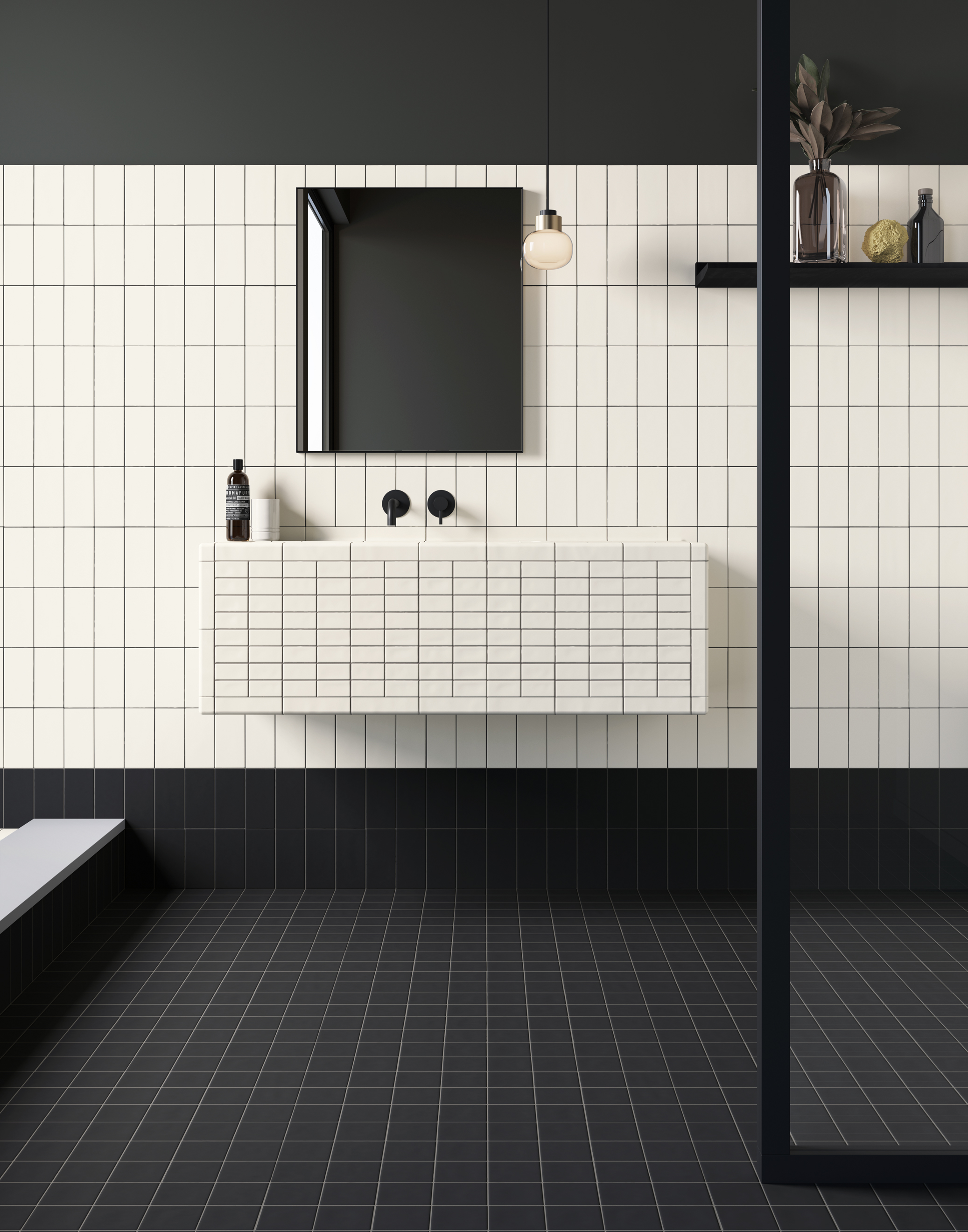 MUTINA DIN BLACK MATT 15x15