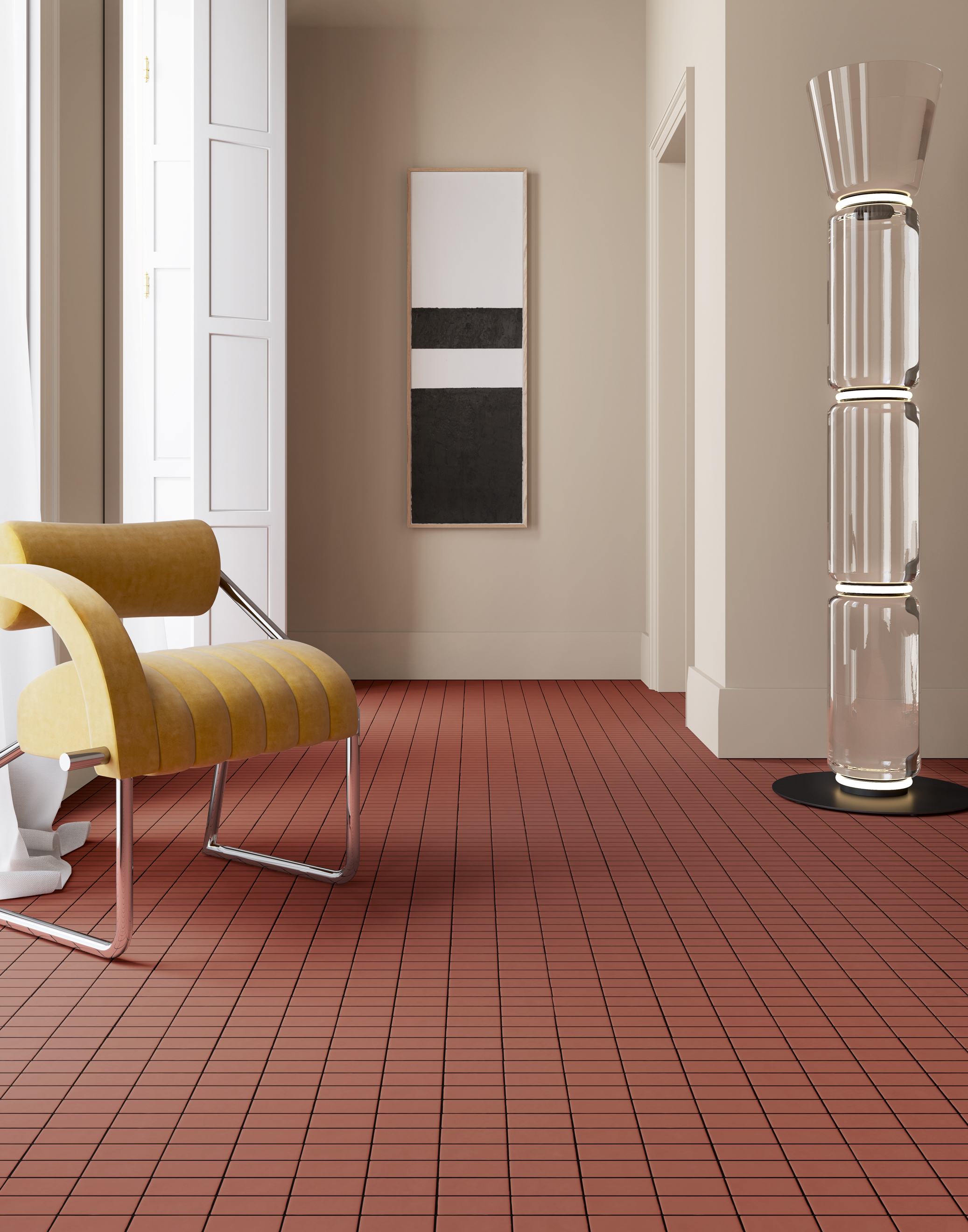 MUTINA DIN RED MATT 15x15