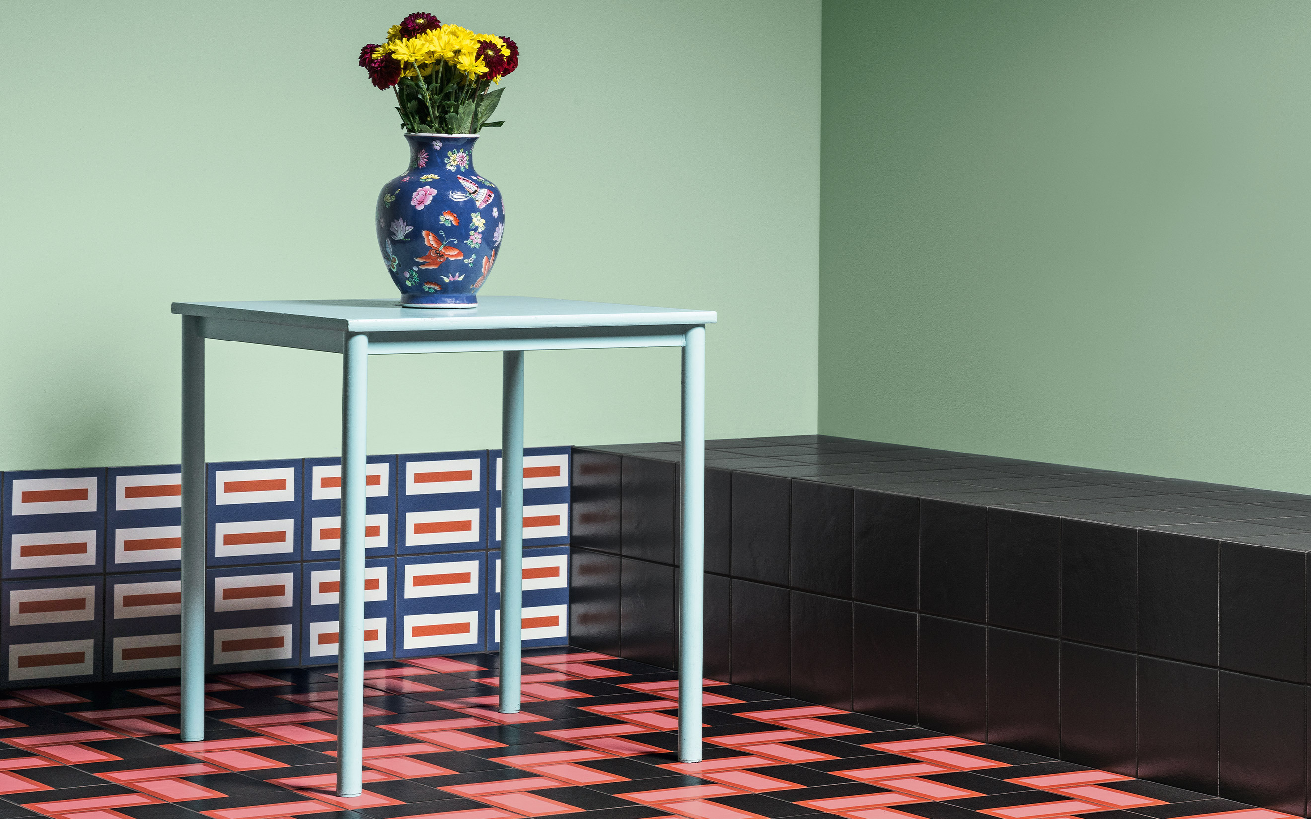 MUTINA Margherita ( antiscivolo ) DOUBLE RED 20,5x20,5
