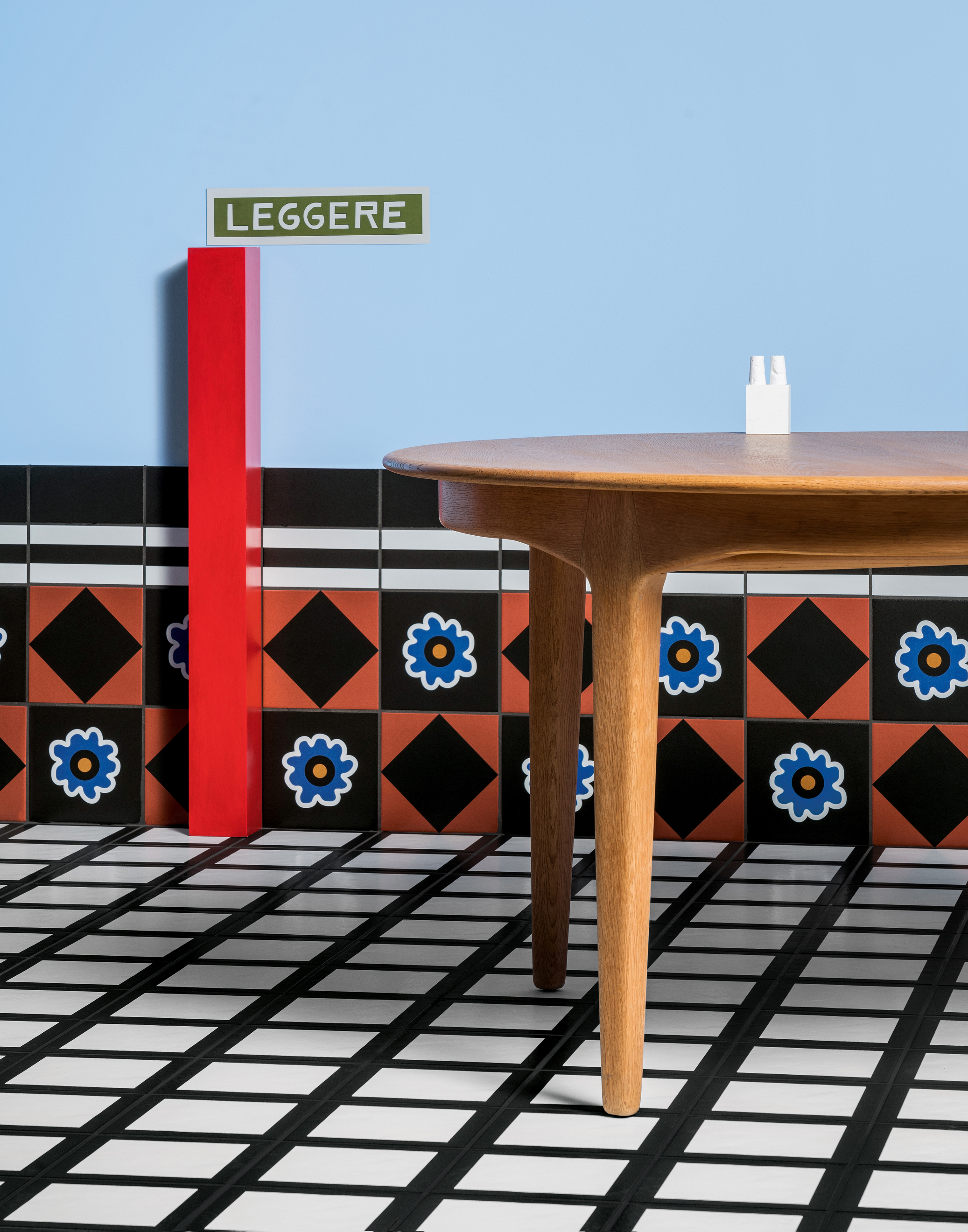 MUTINA Margherita ( antiscivolo ) FLOWER BLACK 20,5x20,5