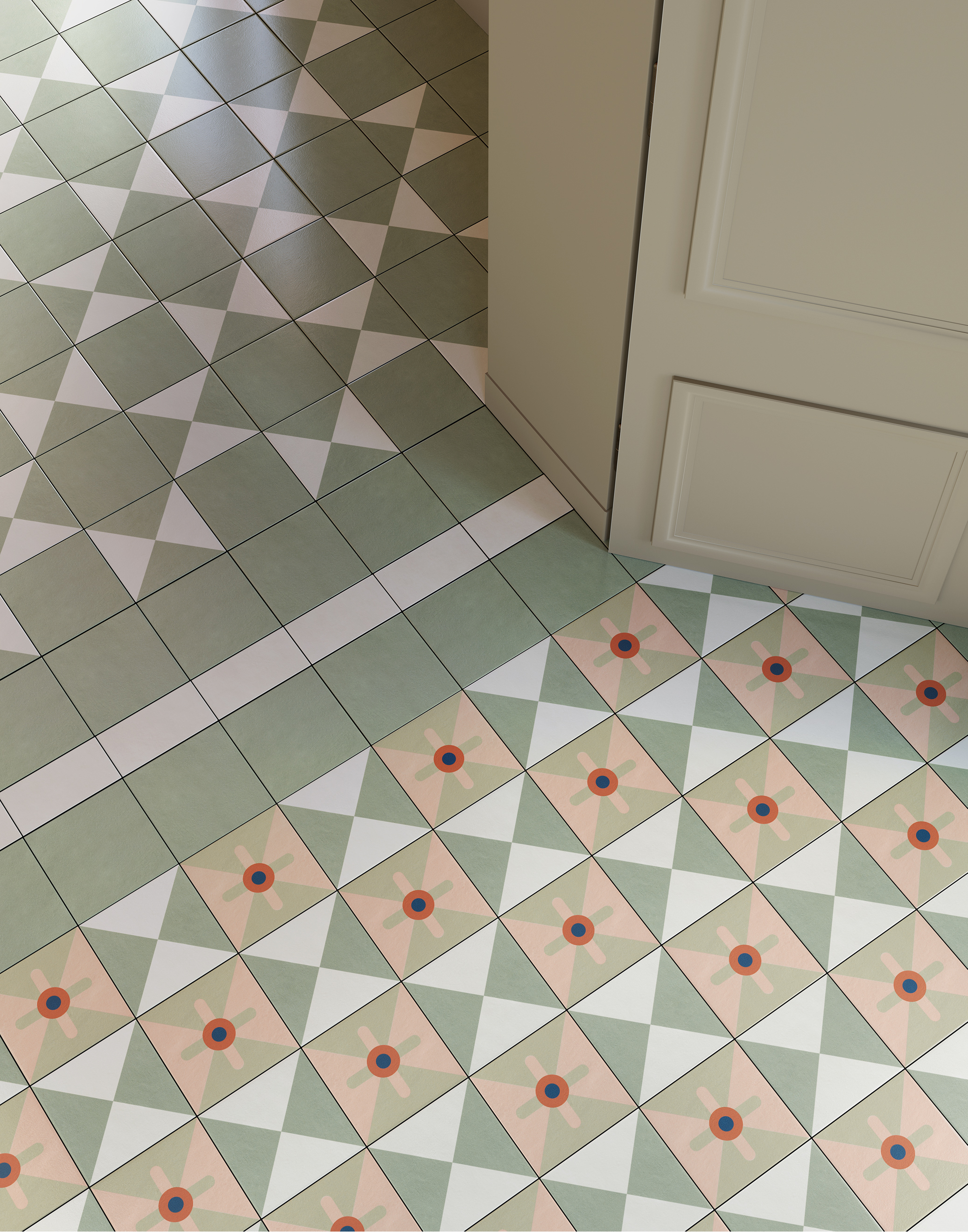 MUTINA Margherita ( antiscivolo ) SPRING PINK 20,5x20,5