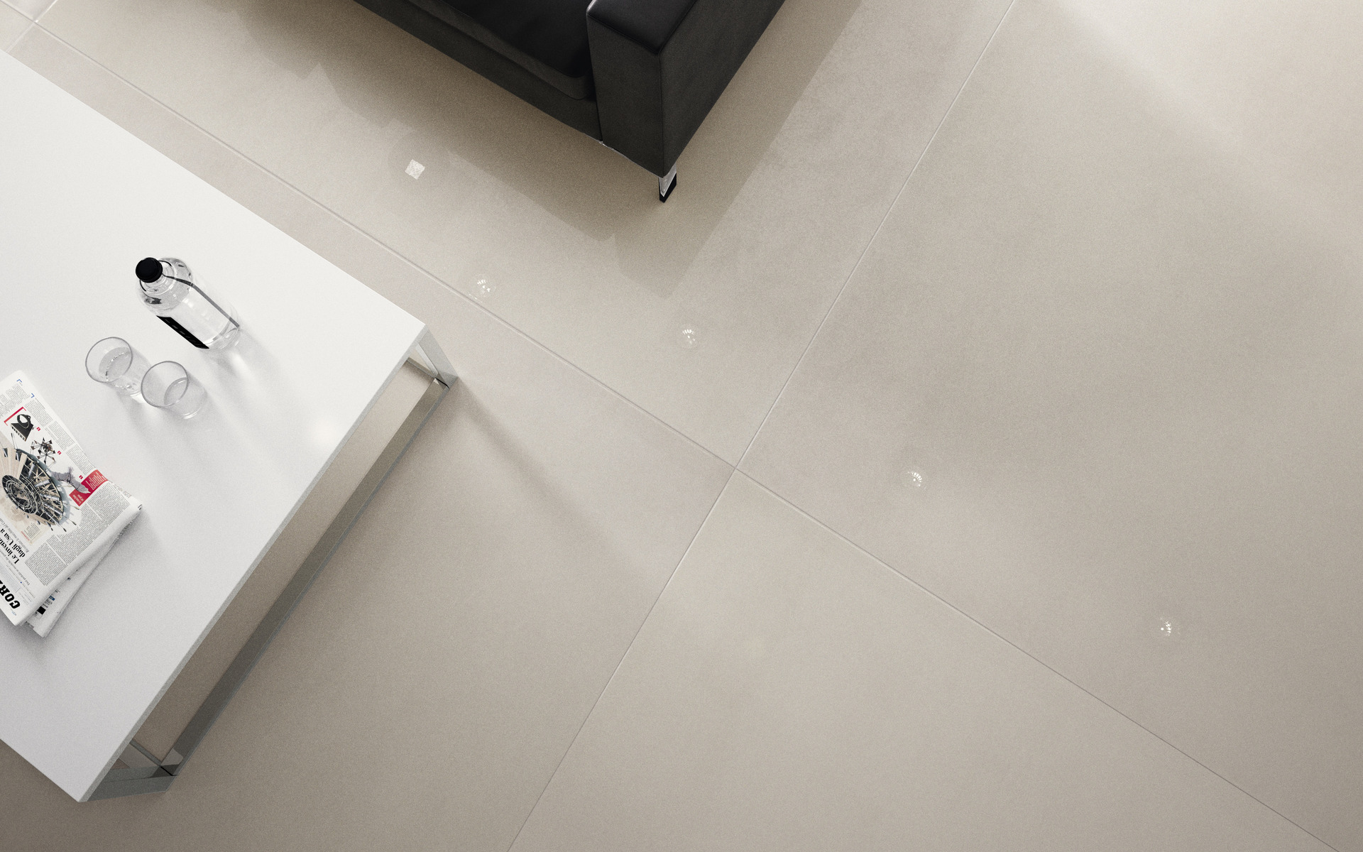 IRIS FMG HILITE METAL XXL WHITE CHROME SQ. 150X150