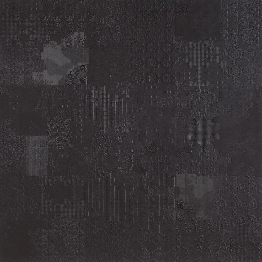 MUTINA DECHIRER ESAGONO DECOR NERO 60X60